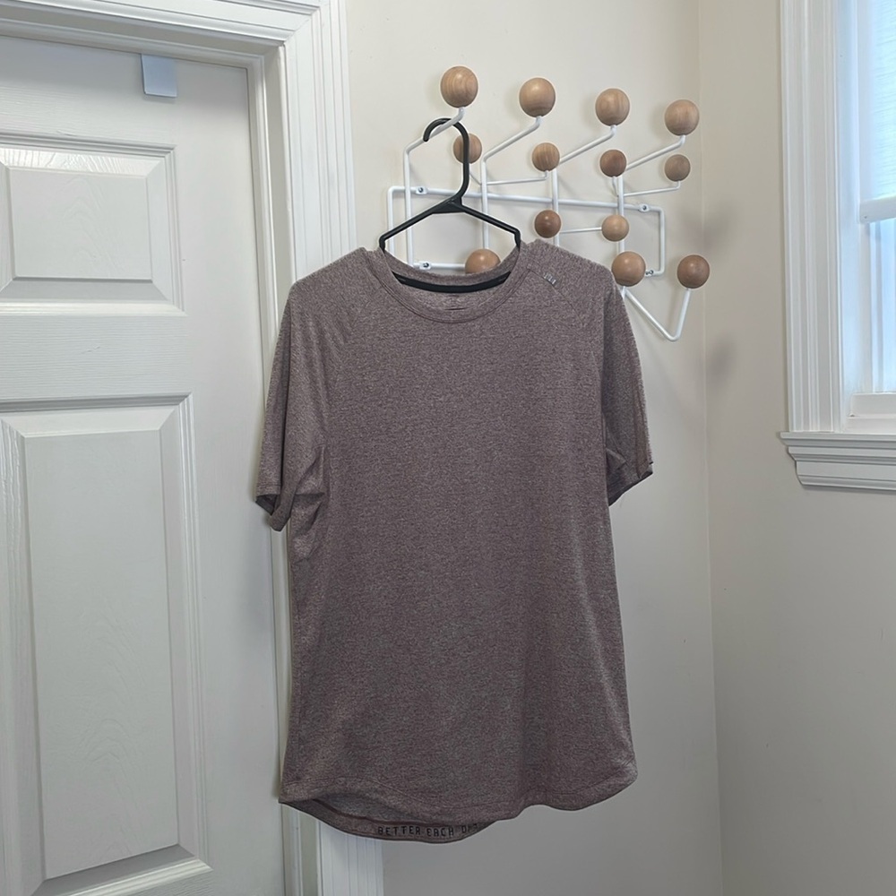 Lululemon - Athletic Short Sleeve Shirt - Brown/Red - Small